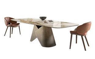 Cattelan Italia Scott Ceramic Top Dining Table detail page