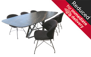 Bontempi Delta Dining Table & 6 Chairs detail page