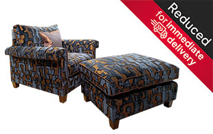 Duresta Haywood Armchair & Footstool detail page