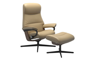 Stressless Philip with Cross Base Chair & Stool detail page
